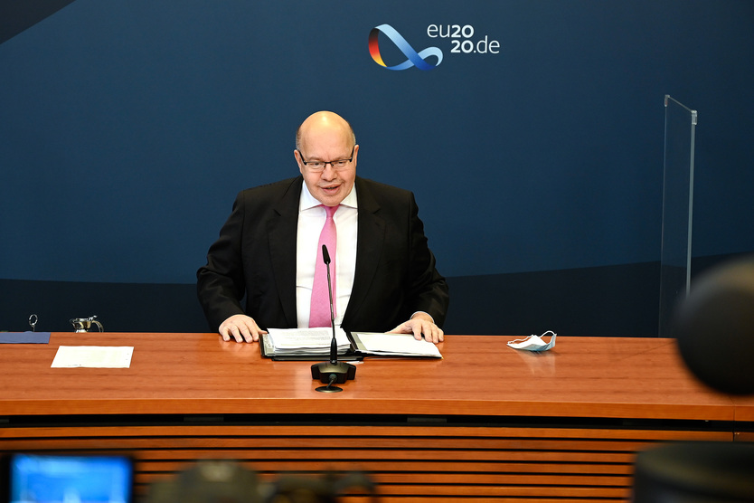 Economic Affairs Minister Peter Altmaier chaired video conference of EU energy ministers 