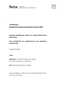 The German Residential Energy Consumption Survey 2005