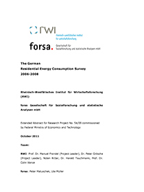 The German Residential Energy Consumption Survey 2006-2008