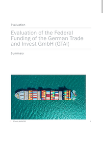 CoverEvaluation of the Federal Funding of the German Trade and Invest GmbH (GTAI) - Summary