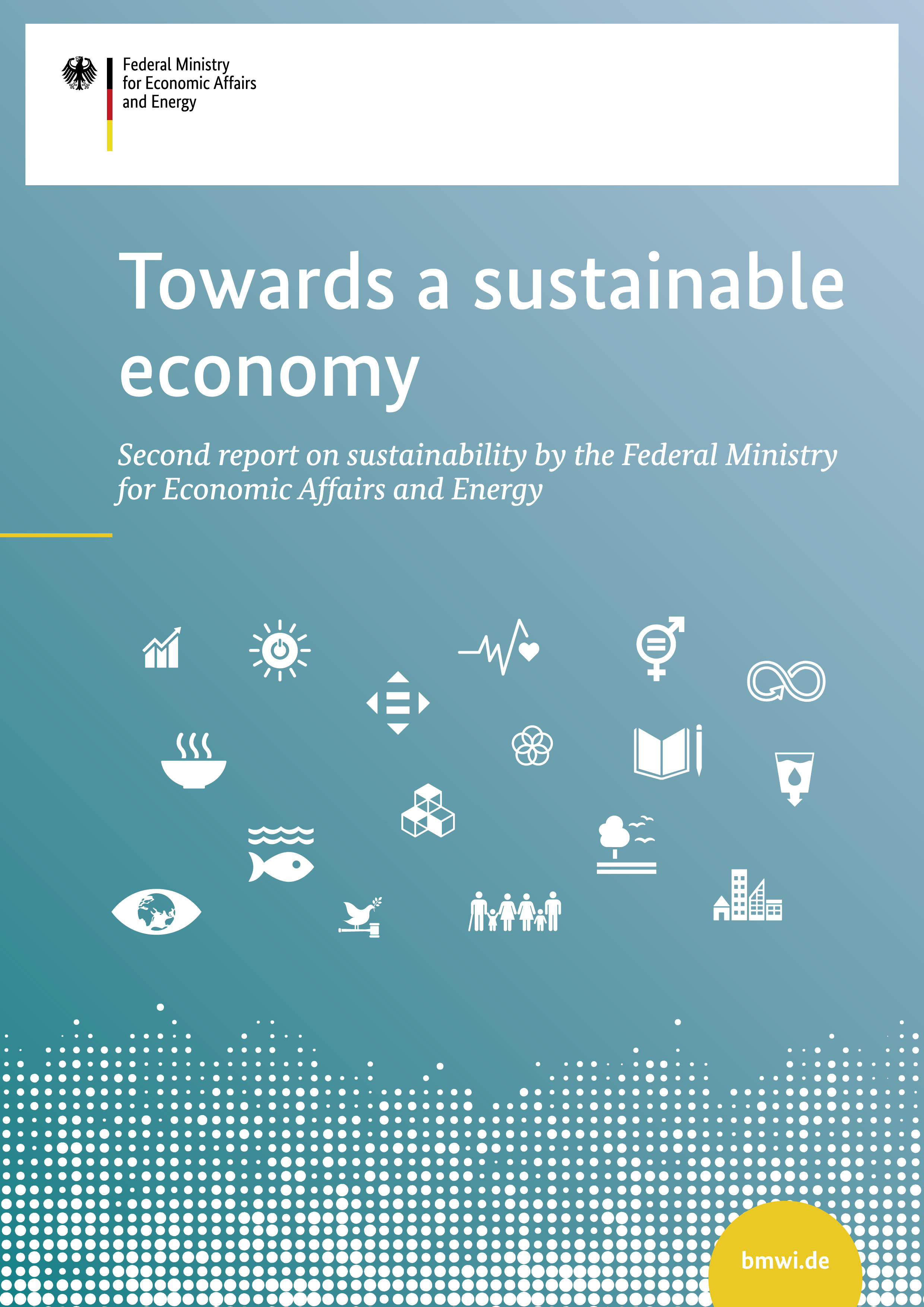 Cover des Berichts Towards a sustainable economy