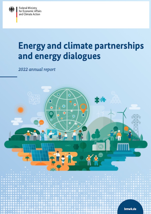 Cover of the anual report of Energy and climate partnerships and energy dialogues