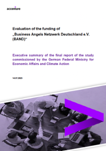 Cover Evaluation der Förderung von „Business Angels Netzwerk Deutschland e.V. (BAND)“