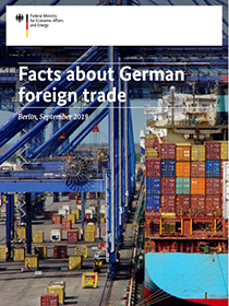 Cover of brochure "Facts on German foreign trade"