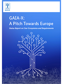 Cover of the publication "GAIA-X: A Pitch Towards Europe"