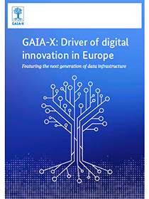 Cover of the publication "GAIA-X: Driver of digital innovation in Europe"