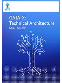 Cover of the publication "GAIA-X: Technical Architecture"