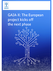 Cover of the publication "GAIA-X: The European project kicks of the next phase"