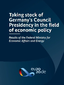 Cover of Publication Taking stock of Germany’s Council Presidency in the field of economic policy