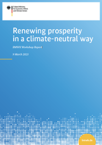 Cover – BMWK Workshop Report: Renewing prosperity in a climate-neutral way