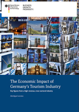 Cover of the publication "The Economic Impact of Germany's Tourism Industry - Key figures from a high-revenue, cross-sectoral industry"