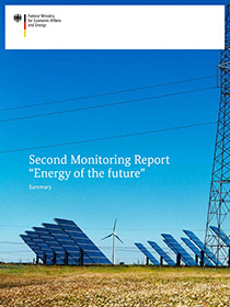 Cover of the Second Monitoring Report "Energy of the future" (Summary)
