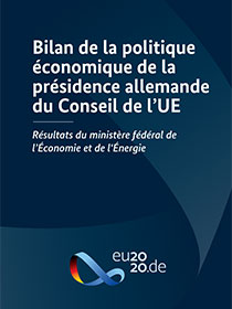 Cover Bilan de la politique économique de la  présidence allemande du Conseil de l’UE